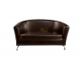 Диван 2Д Бо кожзам Teos Dark Brown