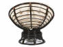 Кресло-качалка Papasan w 23/01 B с подушкой Antique brown, ткань Старт