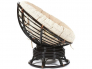 Кресло-качалка Papasan w 23/01 B с подушкой Antique brown, ткань Старт