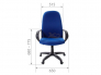 Офисное кресло Chairman 279 Россия TW-12 серый N