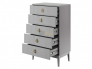 Комод 5 ящиков Фарго Антрацит