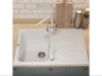 Кухонная мойка Uperwood Quartz UPD-04-01 белая матовая