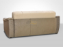 Диван Кристалл блок Боннель Дюна миндаль-каштан