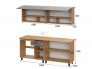 Кухонный гарнитур Монако 2000 Графит