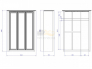 Шкаф 3-х дверный Клер