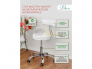 Стул мастера Монро со спинкой на металлическом каркасе серый