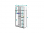 Шкаф с зеркалом Malta light H289М и Антресоль HA3