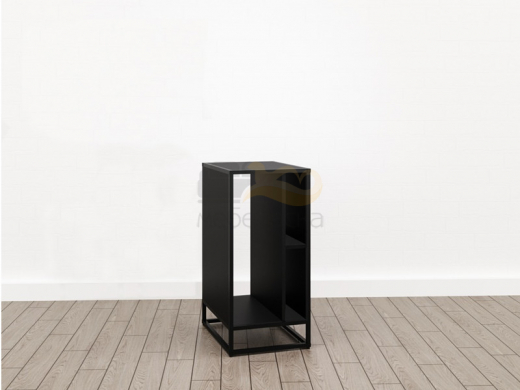 Тумба под кофемашину открытая (М-22) Лофт Черный