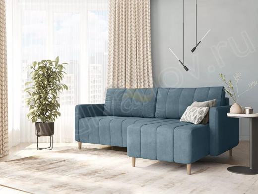 Угловой диван Берген Newtone azure