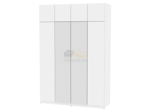 Шкаф с зеркалом Malta light H290М и Антресоль HA4